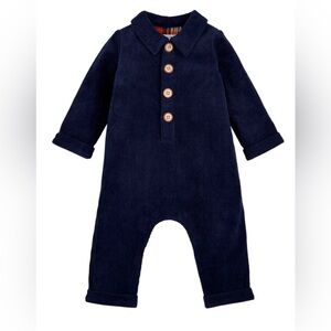 Mud Pie Navy Corduroy Baby 1 piece
